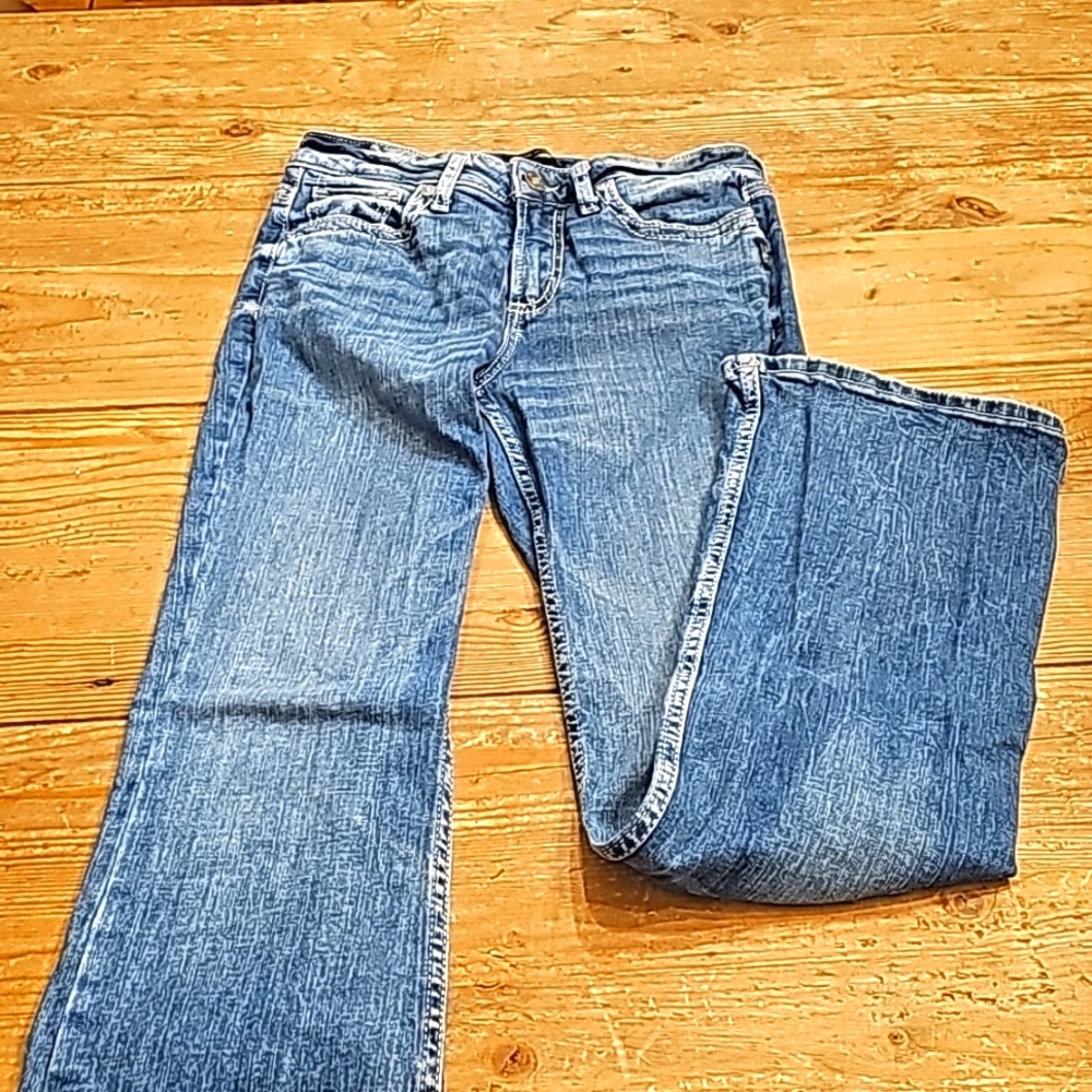 Womens Silver Bootcut Jeans size 28 (1b)